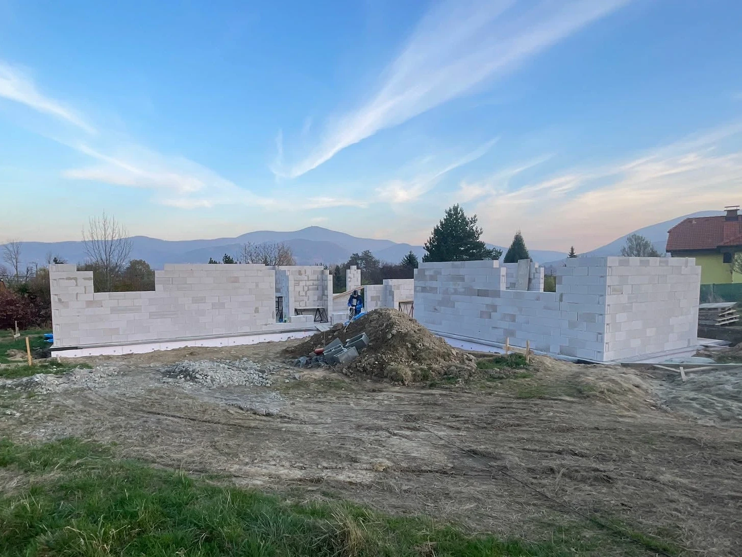 Výstavba domu - Před